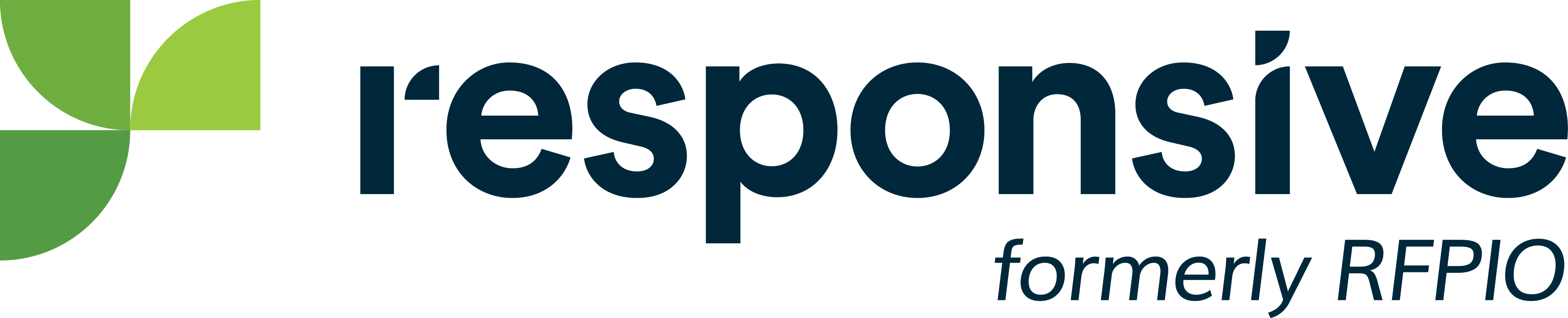 Responsive logo tagline